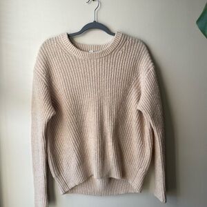 Athleta Women’s Cream/Tan Knit Sweater Size XXS Wool Blend